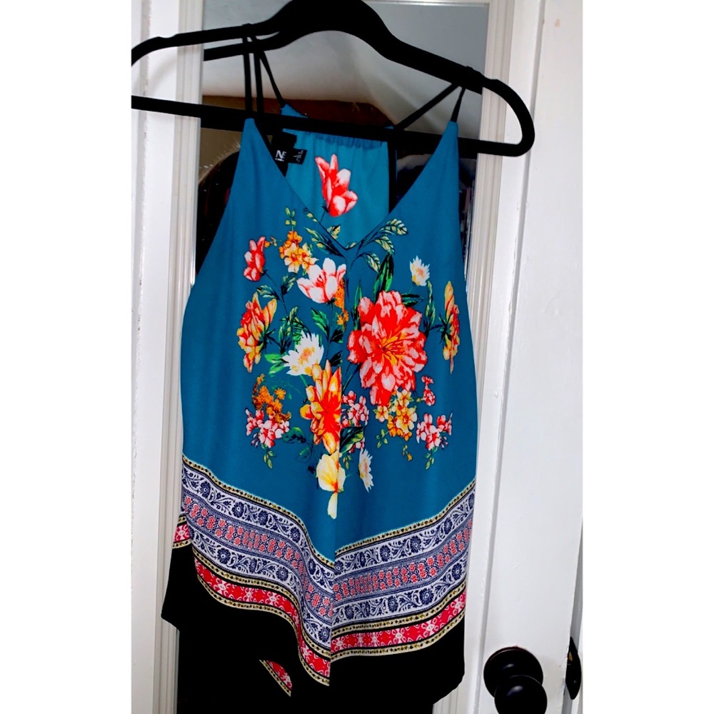 Colorful Floral Blouse